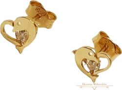 ÉkszerM Arany Szív Stekkeres Fülbevaló AU 81790