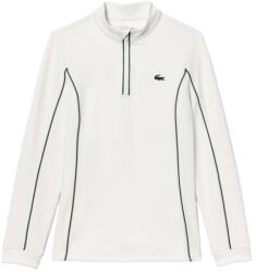 Lacoste Női tenisz pulóver Lacoste Slim Fit Quarter-Zip Sweatshirt - Fehér