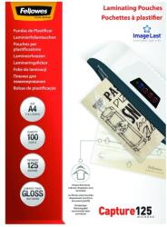 Fellowes Lamináló fólia FELLOWES A/4 125 mikron fényes 100/csom (5307407) - vectraline