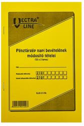VECTRALINE Nyomtatvány pénztárgép napi bevételeinek módosító tételei VECTRALINE A/5 álló 25x2 példányos (B22-31) - vectraline