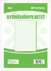 FORTUNA Gyűrűskönyv betét FORTUNA A/4 50 lapos 4 lyukú sima (01.01739) - vectraline