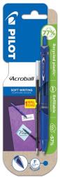 Pilot Golyóstoll PILOT Acroball BeGreen Fine nyomógombos kék + ajándék tollbetét (BAB-15F-L 0.7+BRFV-10F-BT) - vectraline
