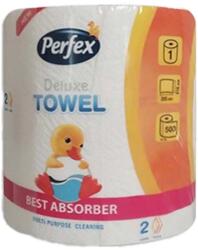 PERFEX Kéztörlő tekercses háztartási PERFEX Deluxe 2 rétegű 500 lapos 1 tekercses (SKU10399)