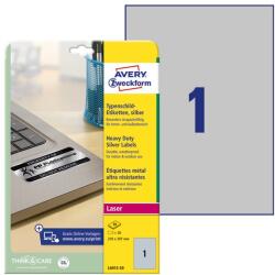 AVERY Etikett AVERY L6013-20 210x297mm laser ezüst 20 címke/doboz 20 ív/doboz (L6013-20) - vectraline