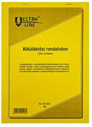 VECTRALINE Nyomtatvány kiküldetési rendelvény VECTRALINE álló A/4 25x2 példányos (B18-73/V) - vectraline