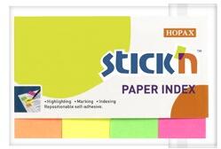 STICK N Öntapadó oldaljelölő STICK`N 50x20mm papír neon mix 4x50 lap (21205) - vectraline