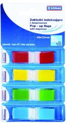 DONAU Oldaljelölő DONAU 12x45 mm PP vegyes szín 4x35 lap (U7557001PL-99) - vectraline