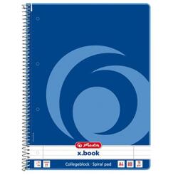 Herlitz Spirálfüzet vonalas HERLITZ A/4 80 lapos perforált lyukasztott (00306423)