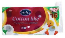 Perfex Toalettpapír PERFEX Cotton Comfort Line 3 rétegű 16 tekercses natural (SKU12198) - vectraline