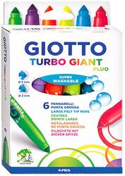 GIOTTO Filctoll GIOTTO Turbo Giant fluo vastag 7, 5mm akasztható 6 darabos (4330 00) - vectraline