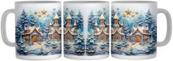  Karácsonyi Mesefalu - 3D Mintás Bögre (273892)