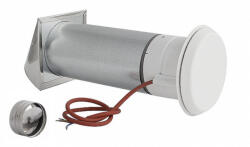 DARCO Kerek Légbevezető Fűtőszállal és Visszacsapó Szeleppel 110mm Saválló Szellőzővel (nogs110a-cc)