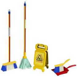 Klein Set de curatenie cu mop si indicator Pericol alunecare Pure Fresh - jucarie - 6369 (6369) - abcjucarii