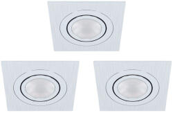 EGLO AREITIO 98637 beépíthető lámpa, állítható, 3x5W GU10 LED, 2700K, 3x400 lm (98637)