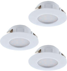 EGLO Pineda 95814 dimmelhető, beépíthető spotlámpa szett, 3x6W LED, 3000K, 3x500lm (95814)