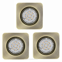 EGLO Peneto 94269 beépíthető, fix spotlámpa szett, 3x5W GU10 LED (94269)
