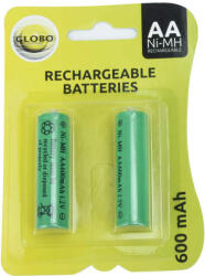 GLOBO Solar 3300-2E akkumulátor napelemes lámpákhoz, AA 600mah, 2 db/bl (3300-2E)