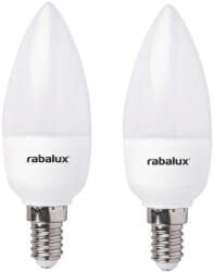 Rábalux 1539 gyertya LED fényforrás E14, 7W, 4000K, 560 lm, 2 db (1539)