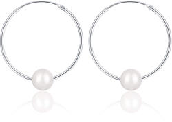 JwL Luxury Pearls Cercei lungi din argint cu perle albe adevărate JL0633