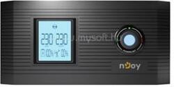 nJoy Aira 1200 inverter (2 Schuko, Szinusz hullám, Akku Támogatás: 40Ah-200Ah, AVR, fekete) (UPCSTLP812HAICP01B) (UPCSTLP812HAICP01B)