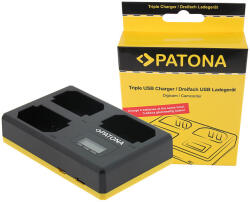 Patona Sony NP-FZ100 tripla USB töltő (A7M3/A7RM3/A9) - fotoplus
