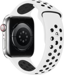 Eternico Sporty Apple Watch 42mm / 44mm / 45mm - Dark Gray and White (AET-AWSP-GrWh-42)