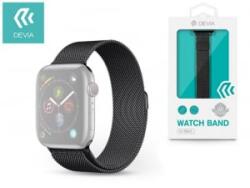 DEVIA Elegant Series Milanese Loop Apple Watch 38/40/41mm fém szíj fekete (ST325052)
