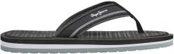 Pepe Jeans London Pepe Jeans London, Flip-flop papucs logóval, Fekete, 41 (PMS70156-999-41)