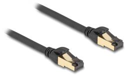 Delock S/FTP CAT7 Patch Kábel - 1 m, Fekete