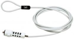 T'nB Заключващ кабел TnB - 2075100208, с 4-цифрен код, 1.8 m, бял (2075100208)