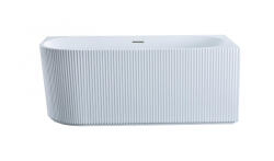 Sanoterm Cada freestanding Adria cu riflaj 150x75 cm cu montaj dreapta (adriariflaj150dreapta)