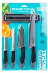 Bakers Secret DA00990 4 db-os kés szett + 1 db mágneses fali konzol (DA00990)