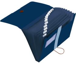 Herlitz easy orga to go GREEN kék PP A4 rekeszes mappa 11411261 (11411261)