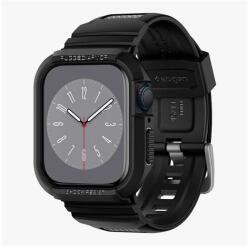 Spigen RUGGED ARMOR PRO pótszíj (egyedi méret, szilikon, ütésállóság + szilikon keret) FEKETE 062CS25324 (062CS25324)
