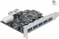 Delock PCI Express Kártya - 5 x Külső + 2 x Belső USB 3.0 (89355)