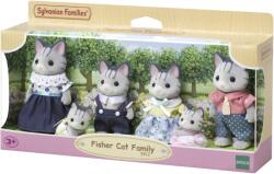 EPOCH Sylvanian Families, Fisher Cat Family, familia pisicutelor, 5812