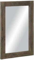 vidaXL fürdőszoba tükör szürke 50x3x70 cm tömörfa mangó szürke (4017715) - vidaxl