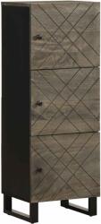 vidaXL fekete tömör mangófa magasszekrény 40 x 33 x 110 cm (4017713) - vidaxl