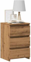 vidaXL éjjeliszekrények 2 db Artisan tölgy 40x35x62, 5 cm műfa (856525)