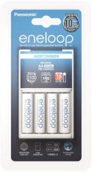 Panasonic eneloop K-KJ51MCC40E akkumulátor töltő időzítővel 4 db 1900mAh AA akkumulátorral (KKJ51MCC40E)