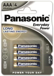 Panasonic Everyday Power AAA mikro 1.5V szupertartós alkáli elemcsomag 4db/bliszter (LR03EPS-4BP)