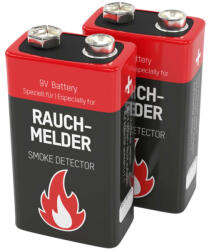 ANSMANN 9V elem 6LR61 füstjelzőbe 2db/bliszter (9V-6LR61-BLISZTER)