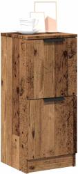 vidaXL 2 db antik fa színű szerelt fa tálalószekrény 30 x 30 x 70 cm (856960)