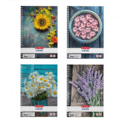 Herlitz Spirálfüzet A5 / 80 lap Flower vonalas (09542895)