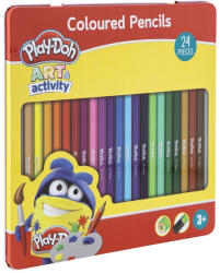 Hasbro Grafix Play-Doh - 24 színes ceruza fémdobozban (160003) (160003)