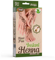 TYTOO Instant Henna Szett Kéz és Láb mintákkal, olajjal