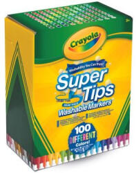Crayola : SuperTips kimosható filctoll készlet - 100 db-os (71662951009)