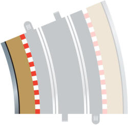 Scalextric C8282 - Border, Kerb & Barrier - Curve - R4 - 22.5fok belső (28-C8282)