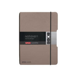Herlitz my. book flex A5 füzet 40 lapos, pont. , bőrhatású barna (50033775)