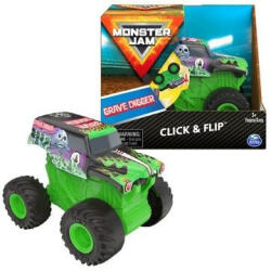 Spin Master - Click & Flip: Grave Digger hátrahúzhatós kisautó (778988553923-130383)